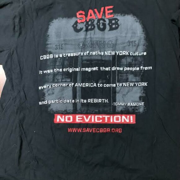 SAVE CBGB Black T-shirt Size XL Punk OMFUG- fits more like a small large or med - Picture 2 of 4